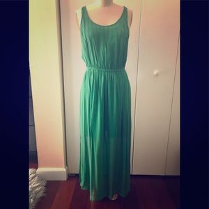 Club Monaco silk midi dress.  Open back.
